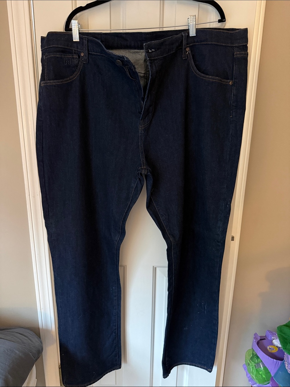 Men's Straight Indigo Denim Jeans